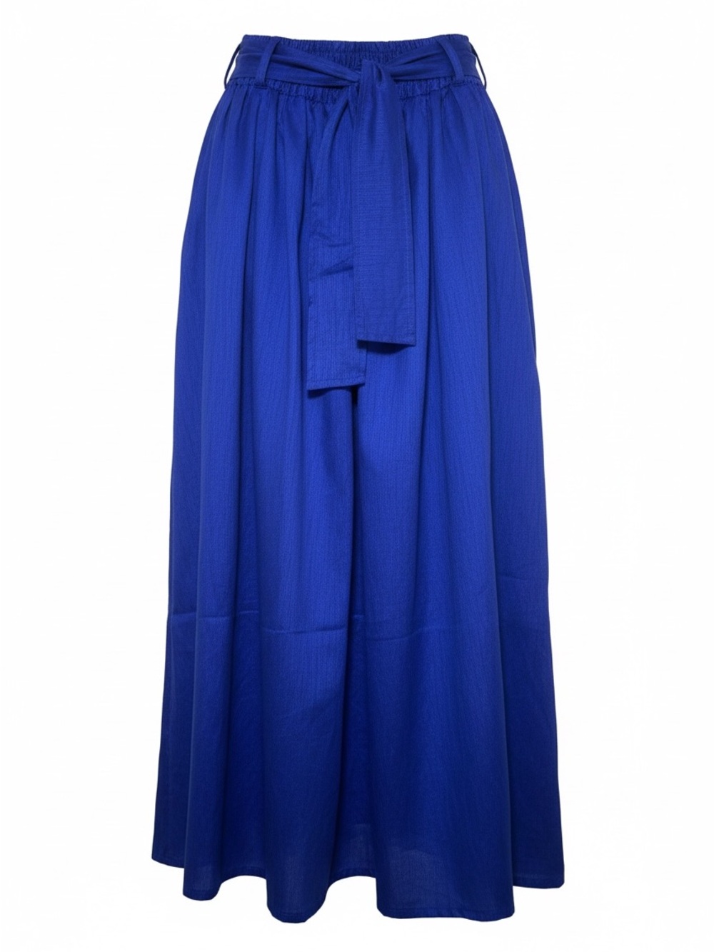 Stylish Royal Blue Extra Wide Leg Pants with Pockets